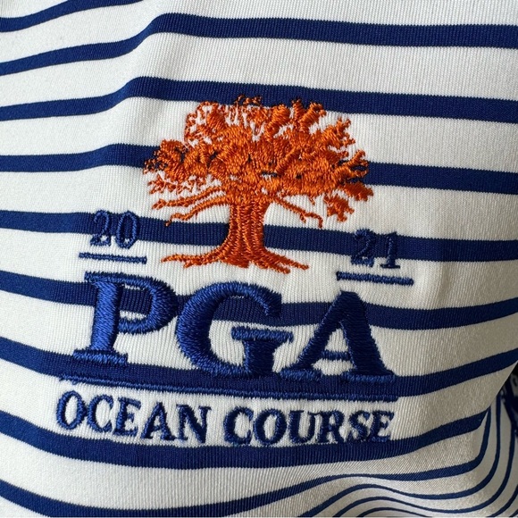 Ralph Lauren RLX UV Protection Wicking Mini Island Daisy PGA Golf 1/4 Zip Medium - Picture 5 of 8